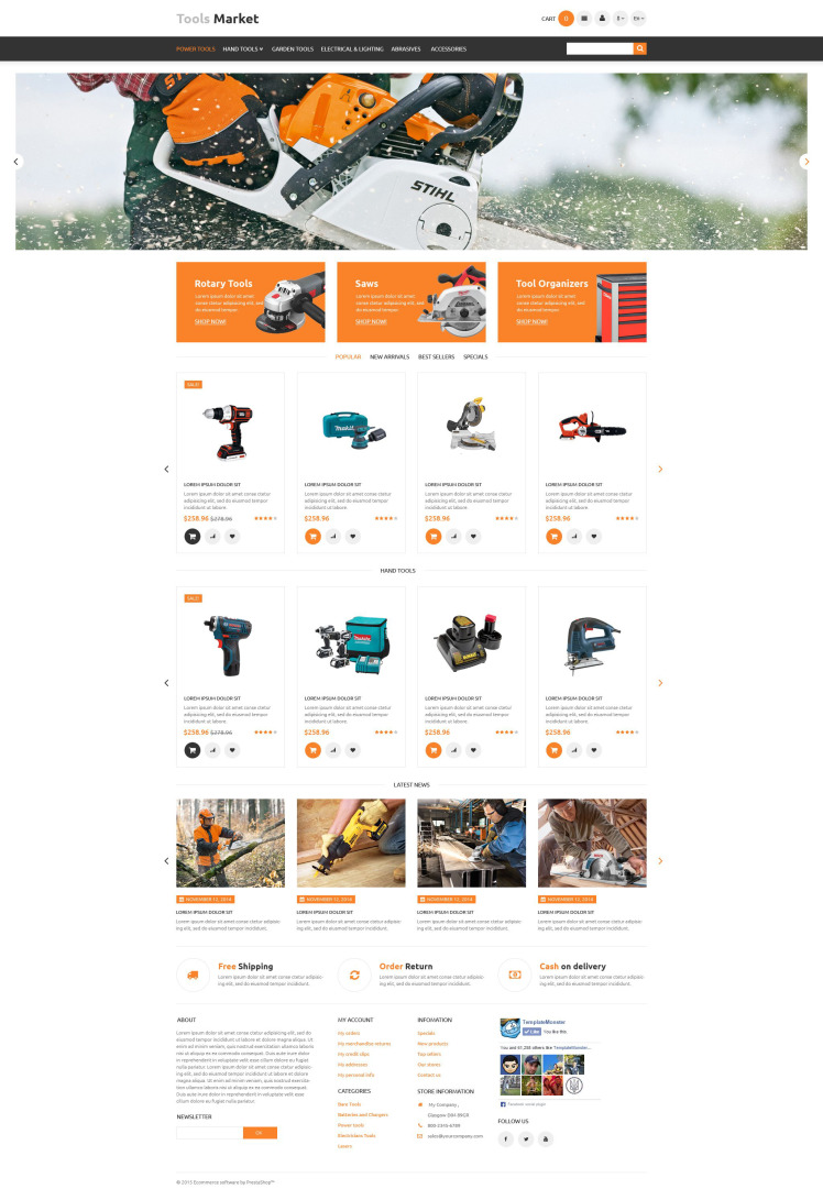 Tools Market PrestaShop Themes