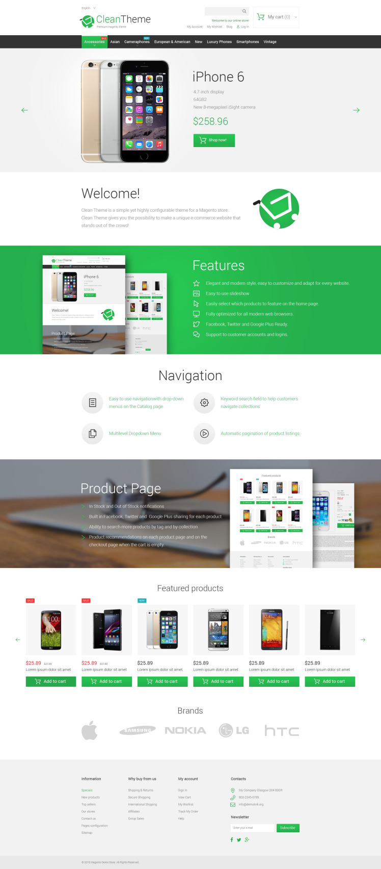 Clean Theme Magento Themes