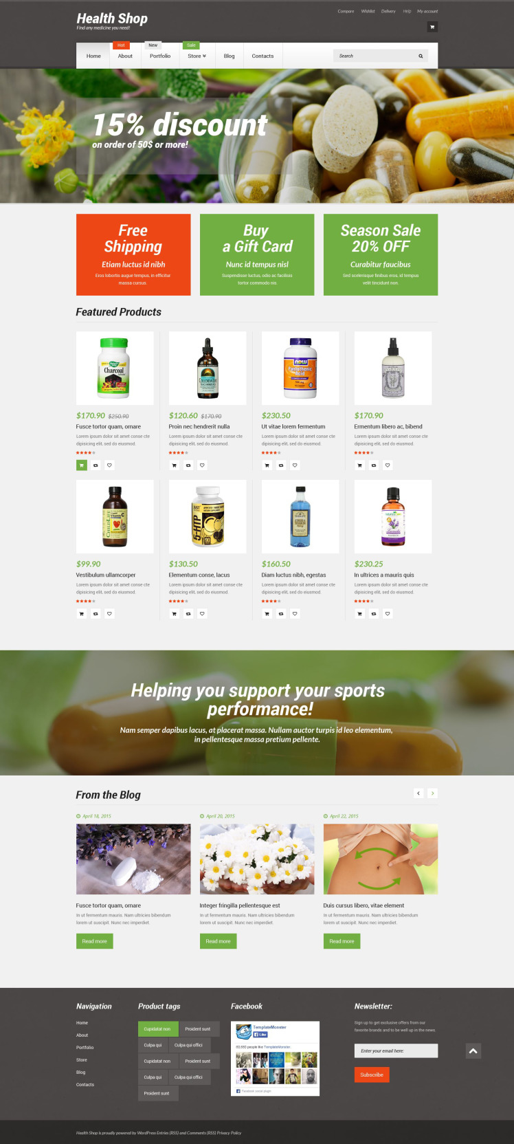 Health Shop WooCommerce Themes