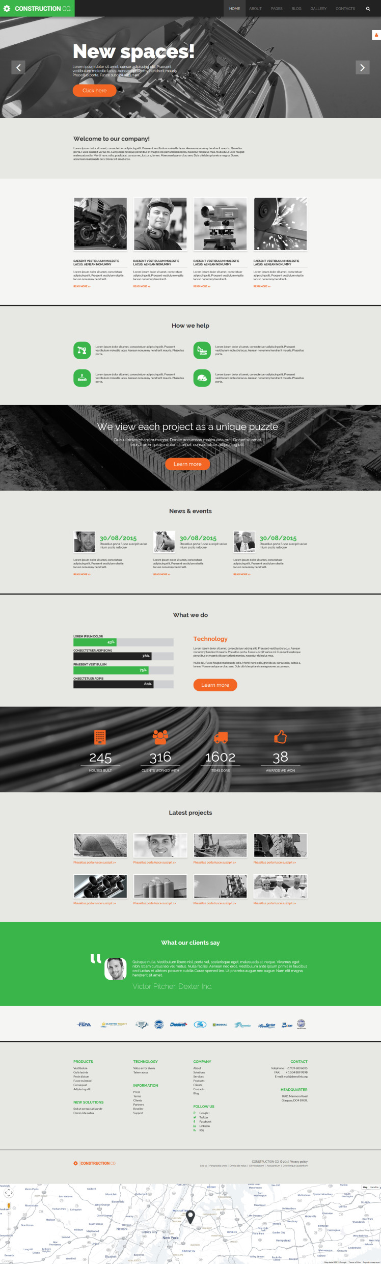 Construction Co Construction Company Multipage Corporative Joomla Templates