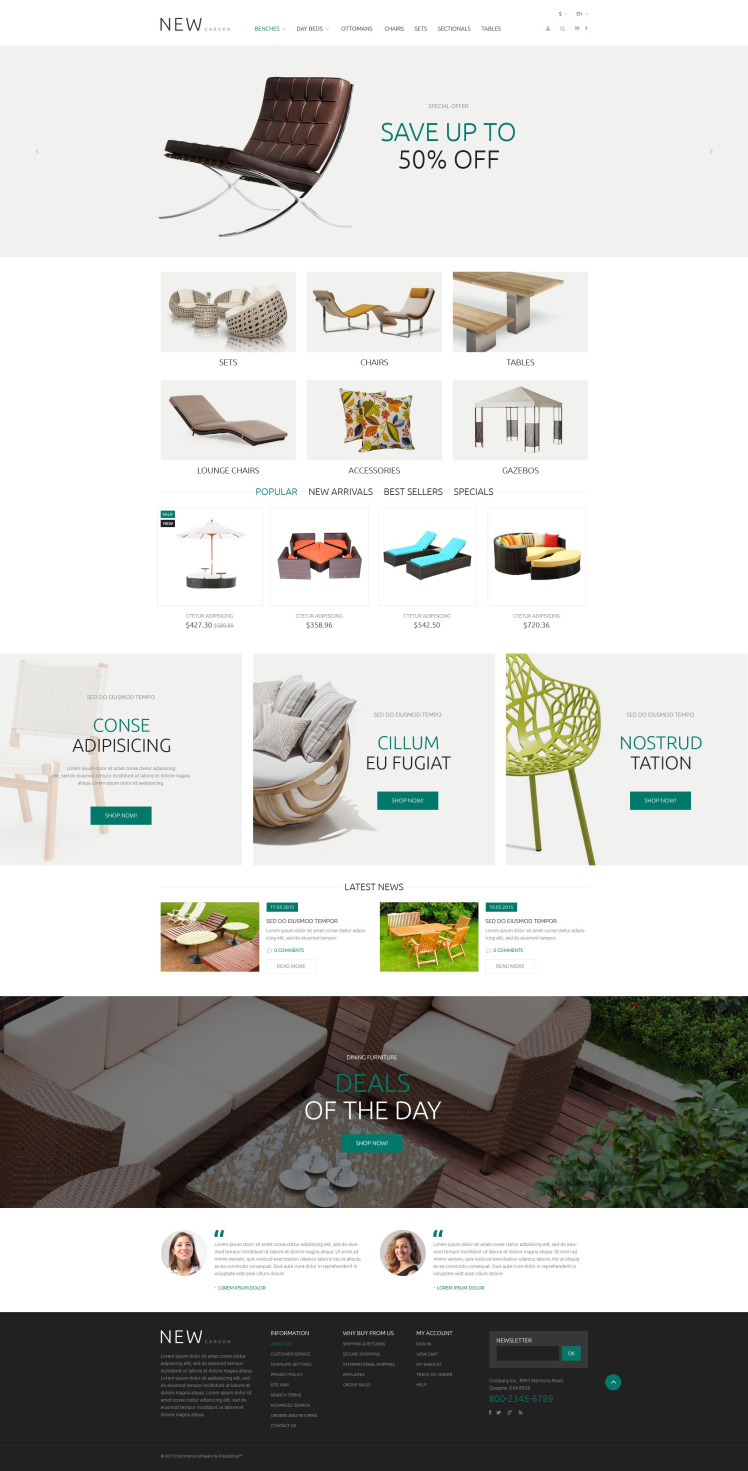 New Garden PrestaShop Themes