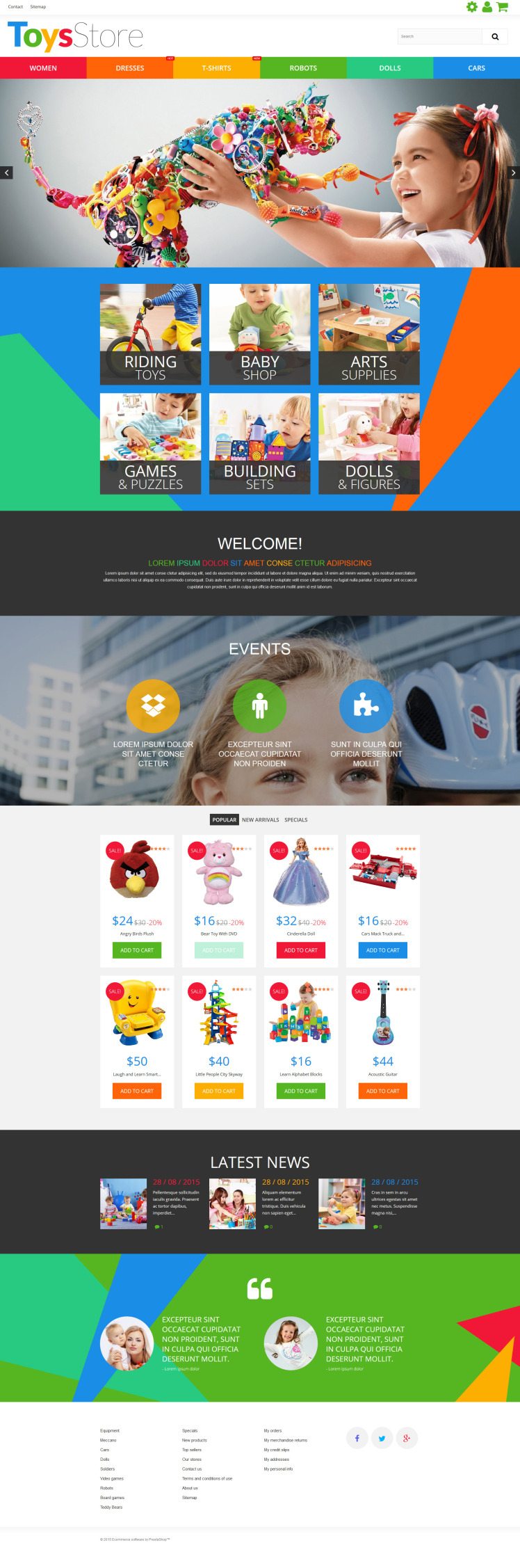 Toys Store PrestaShop Themes