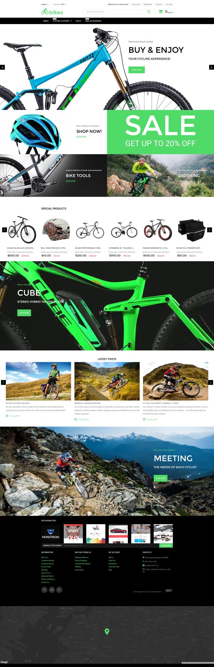 Bike Shop Magento Themes