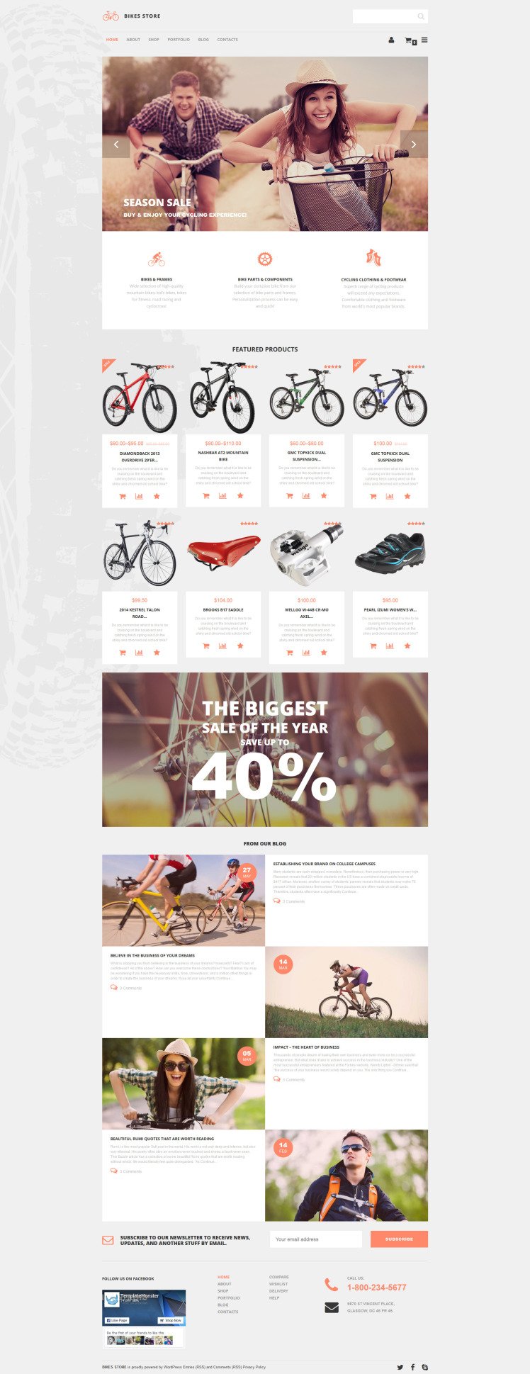 Bikes Store WooCommerce Themes