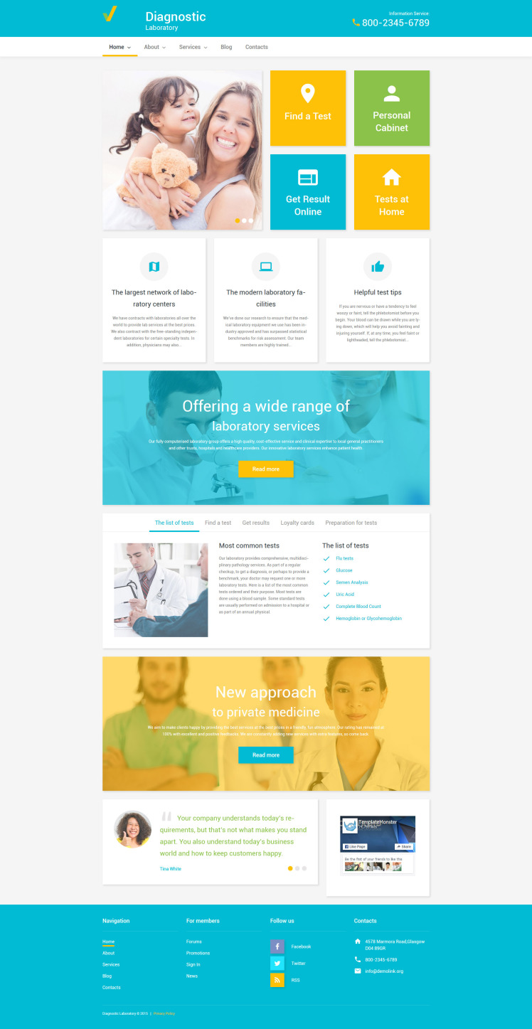 Diagnostic Laboratory WordPress Themes