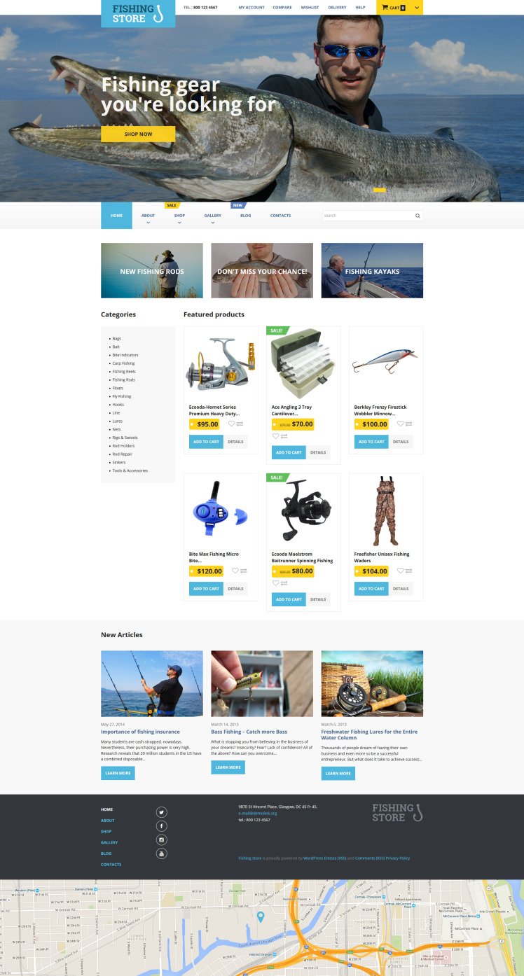 Fishing Store WooCommerce Themes