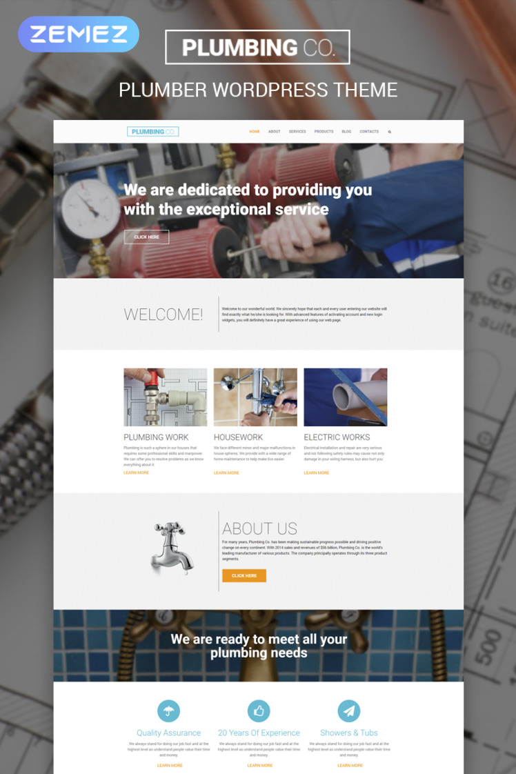 Plumbing Co WordPress Themes