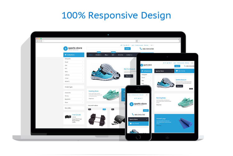 Sports Store Shopify Theme #55732