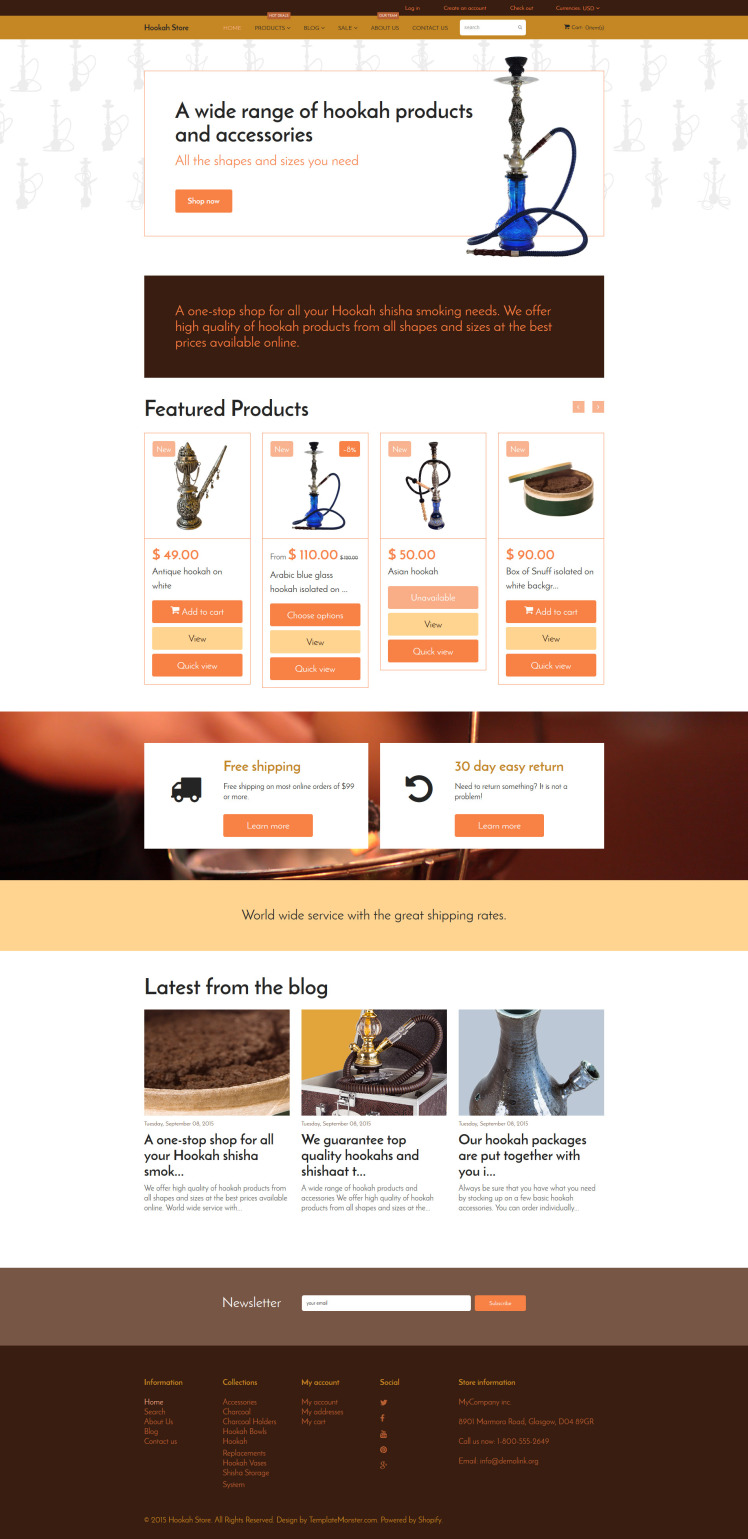 Tobacco Shopify Theme #55715