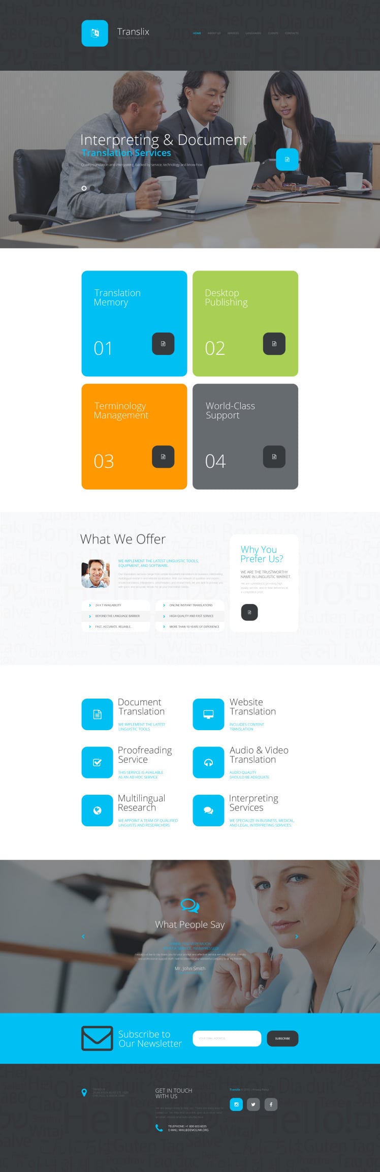 Translix Website Template 55714
