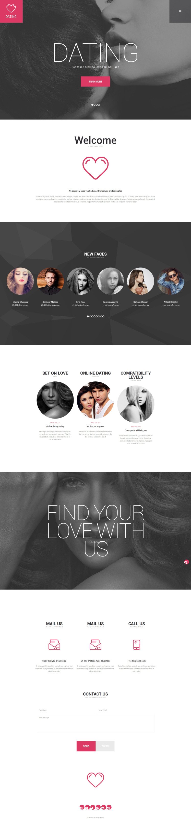 Dating Agency WordPress Theme