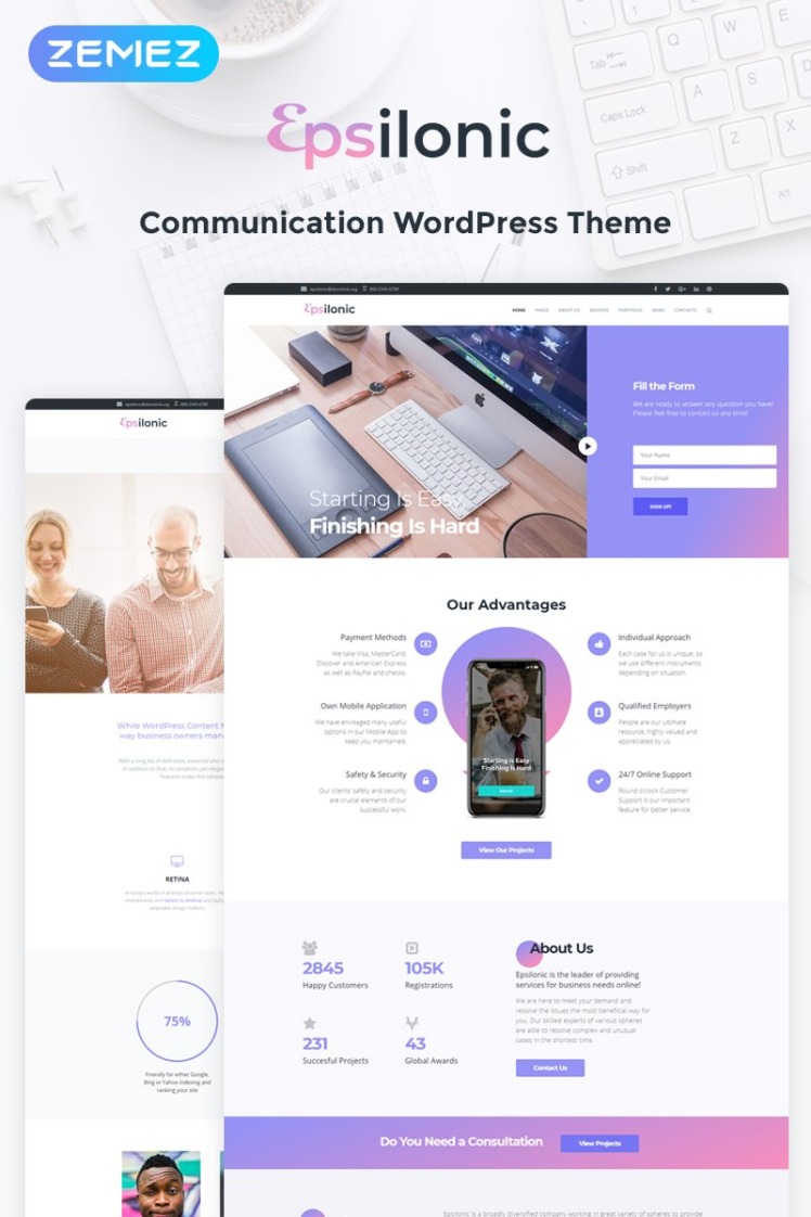 Communication WordPress Themes