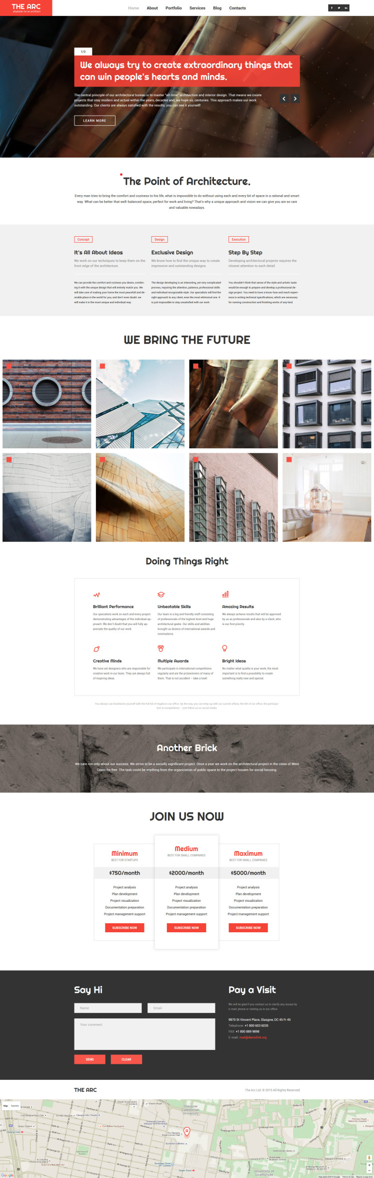 Construction Company Responsive WordPress theme #57688