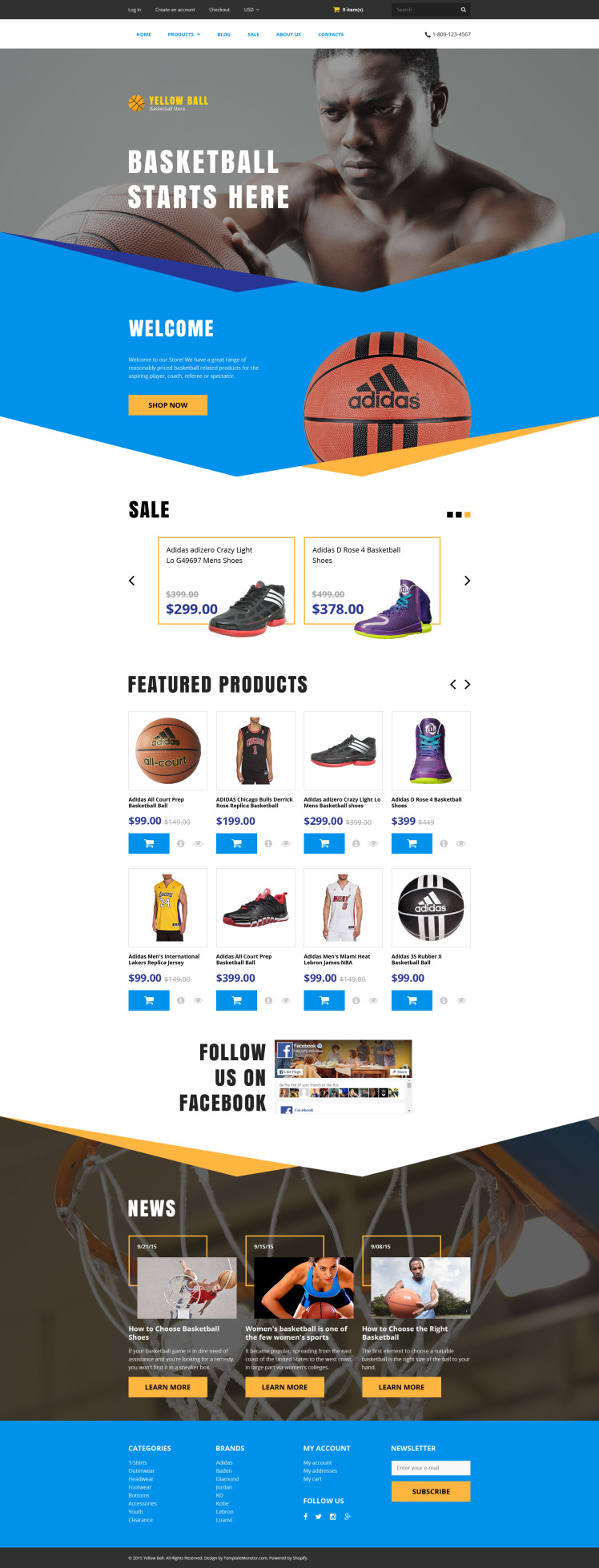 Yellow Ball Shopify Theme #57683