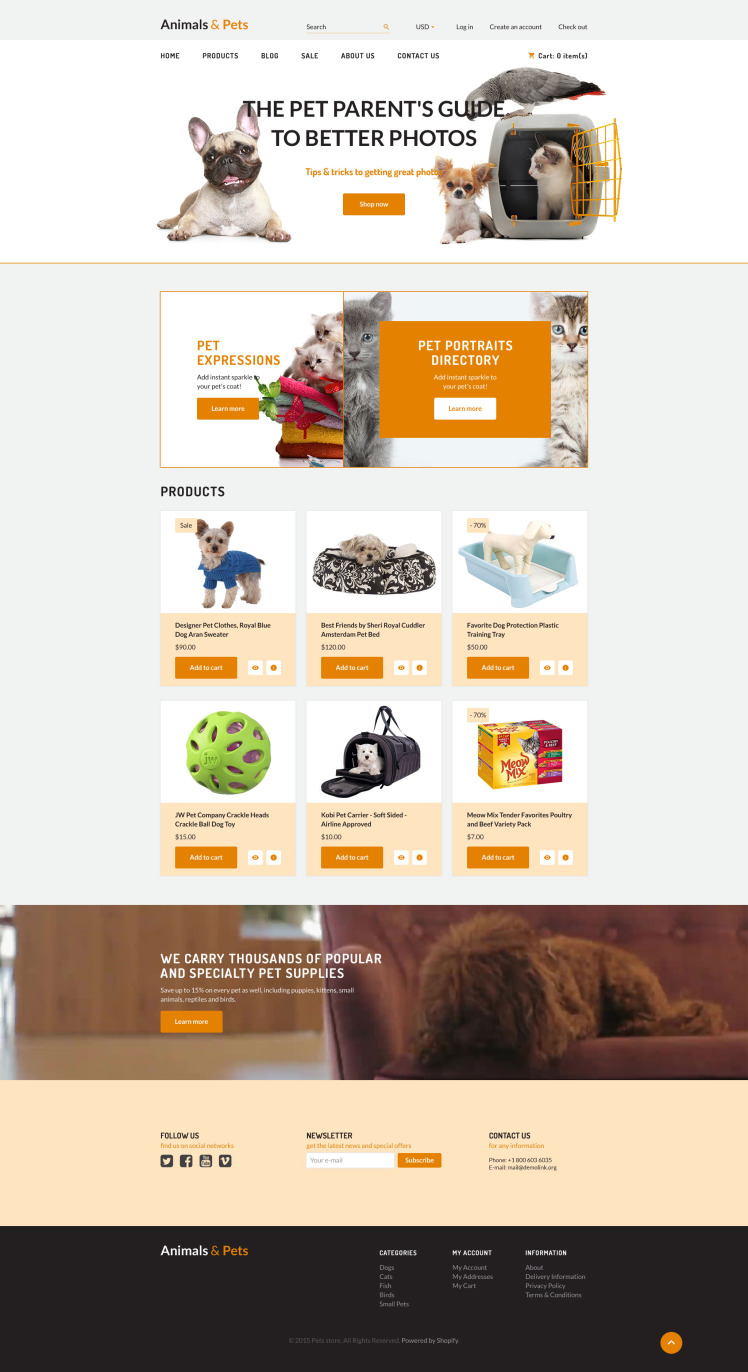 Animals Pets Shopify Theme