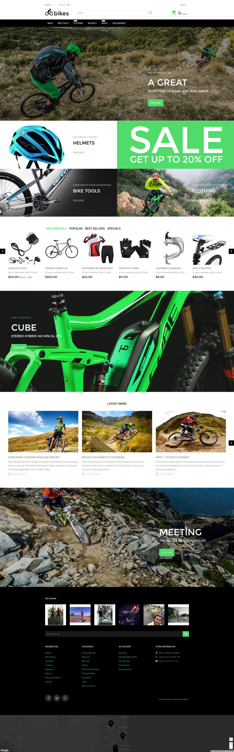 Bikes PrestaShop Themes