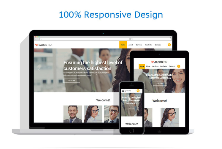 Business & Services Responsive Website Template #57741