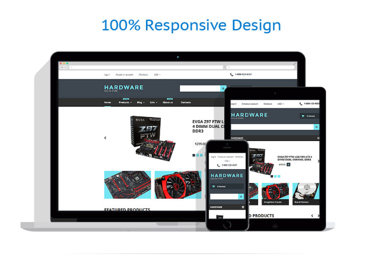 Computer Store Responsive Shopify Theme #57724