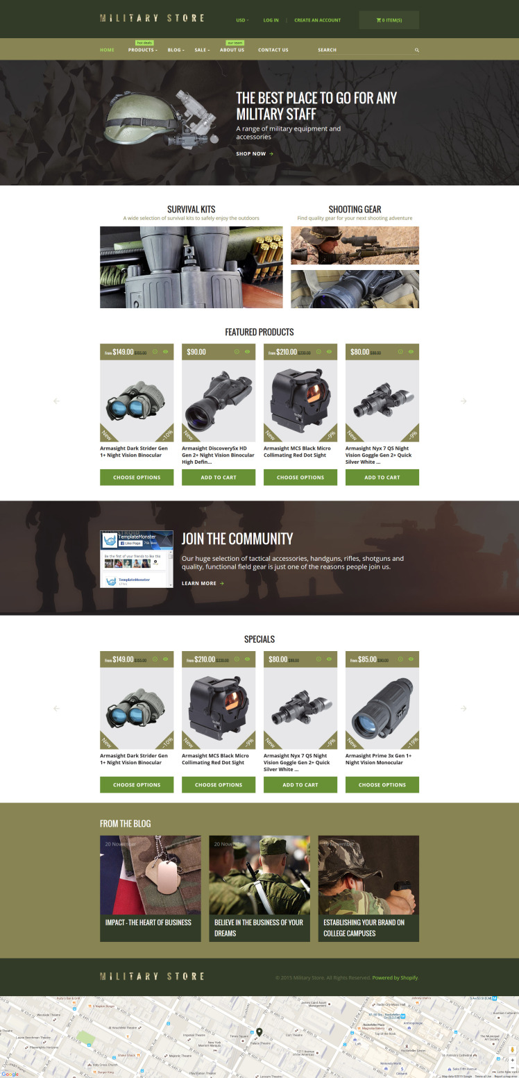 Military Shopify Theme #57764