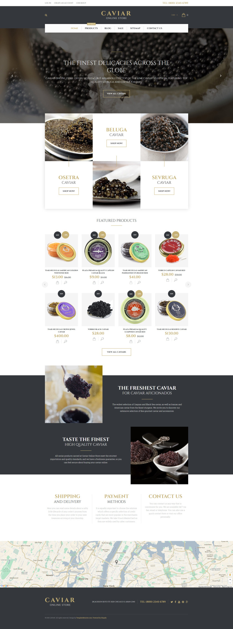 Caviar Shopify Themes