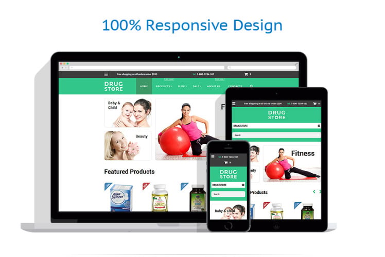 Health Care Drug store Shopify Theme #57948