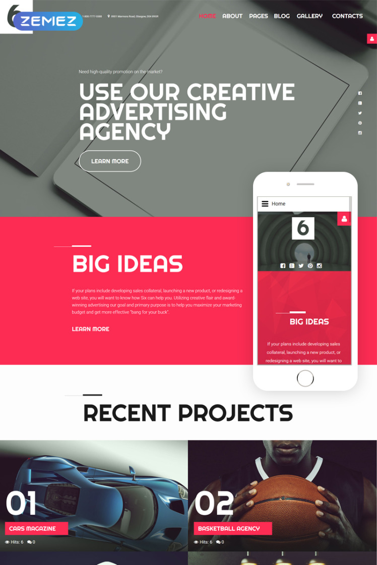 Advertising Agency Joomla Templates