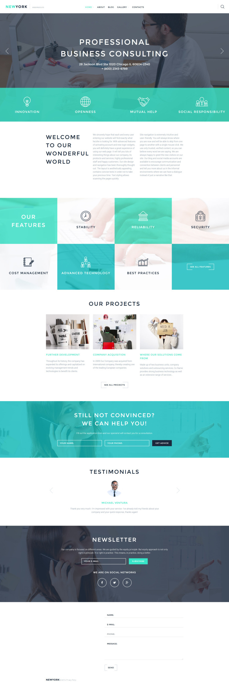 Business Services Responsive WordPress Theme