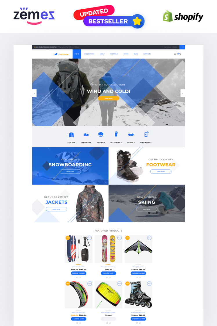 Extreme Shopify Theme #58030
