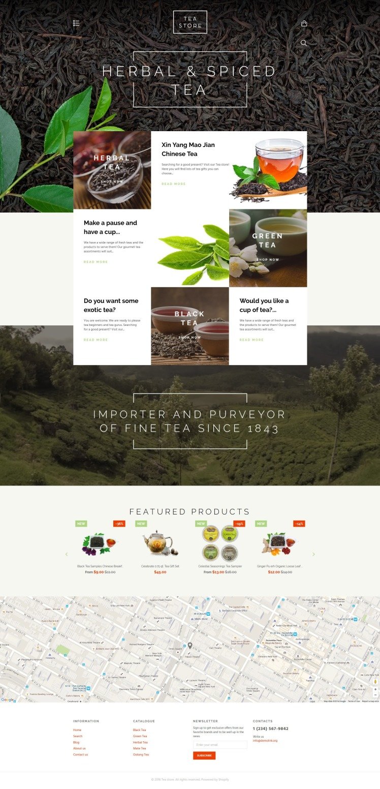 Tea Store Shopify Themes
