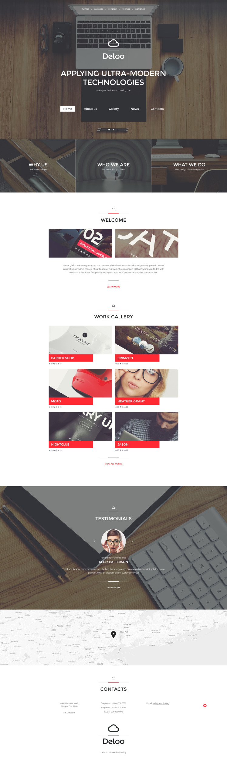 Web Design Responsive Website Template #58092