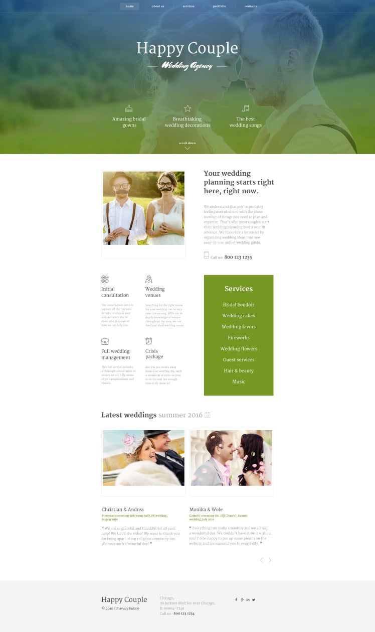 Couple Website Examples Happy Couple Website Template #58176