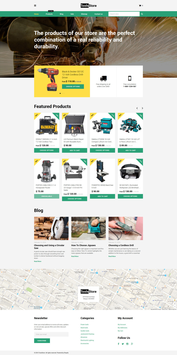 ToolsStore Shopify Theme #58161
