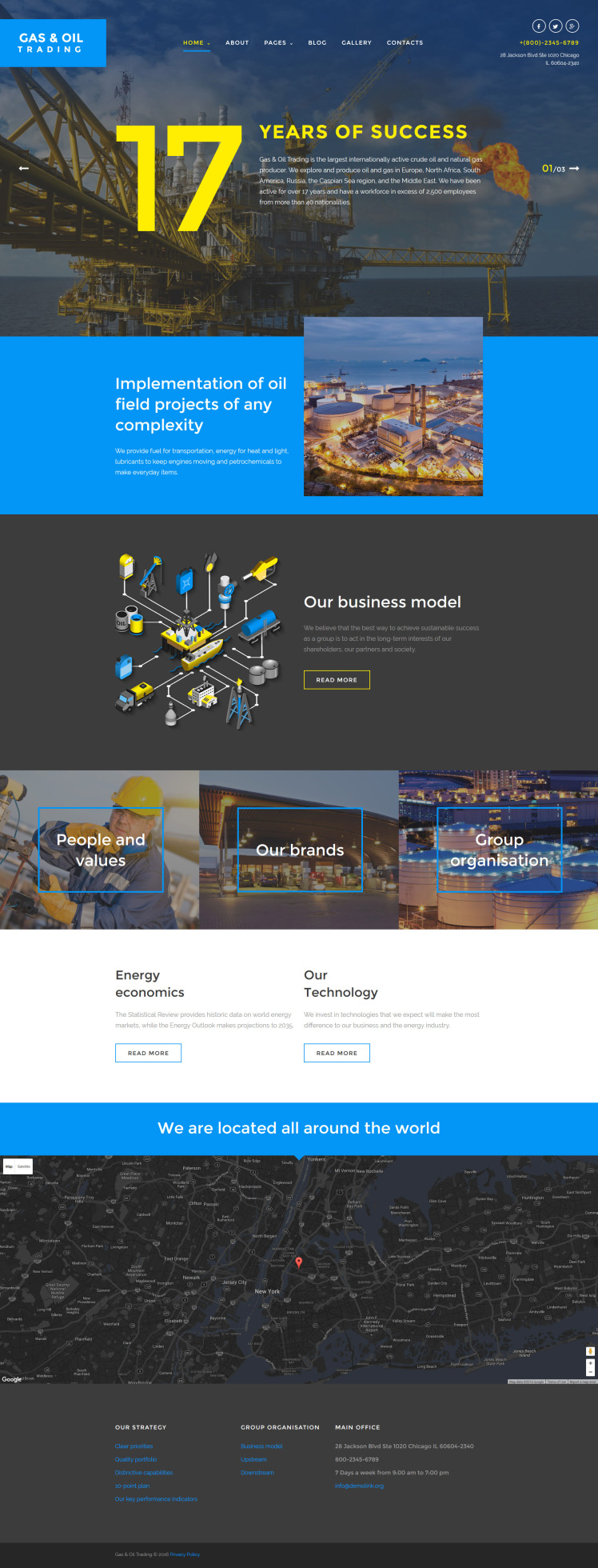 Gas Oil Trading Joomla Templates