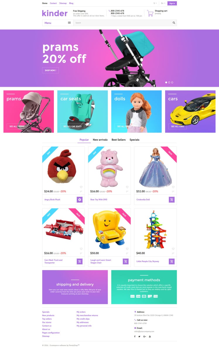 Kinder PrestaShop Themes