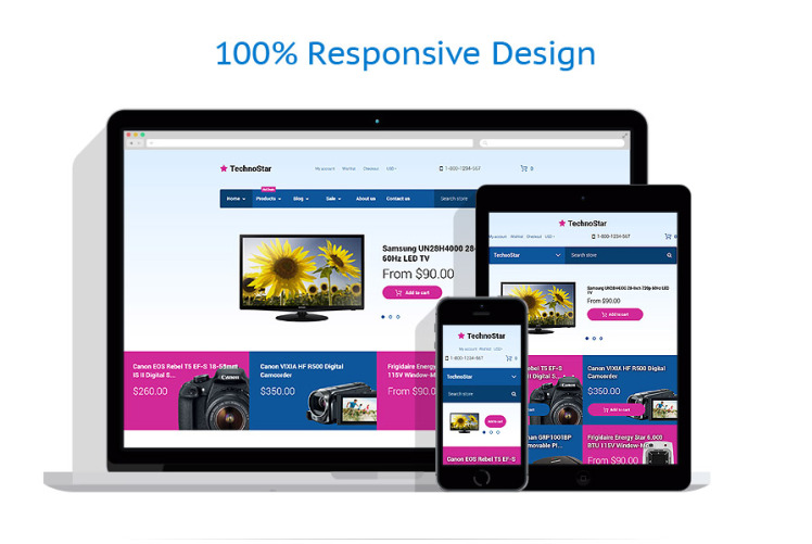 TechnoStar Electronics Store Responsive Shopify Theme #58392