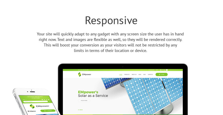 EMpower Solar Energy Shopify Theme #58455-1