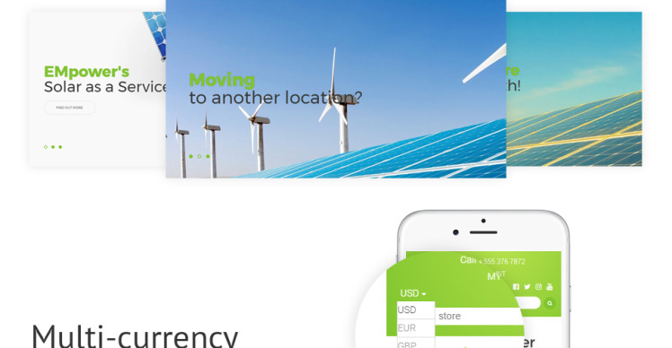 EMpower Solar Energy Shopify Theme #58455-4