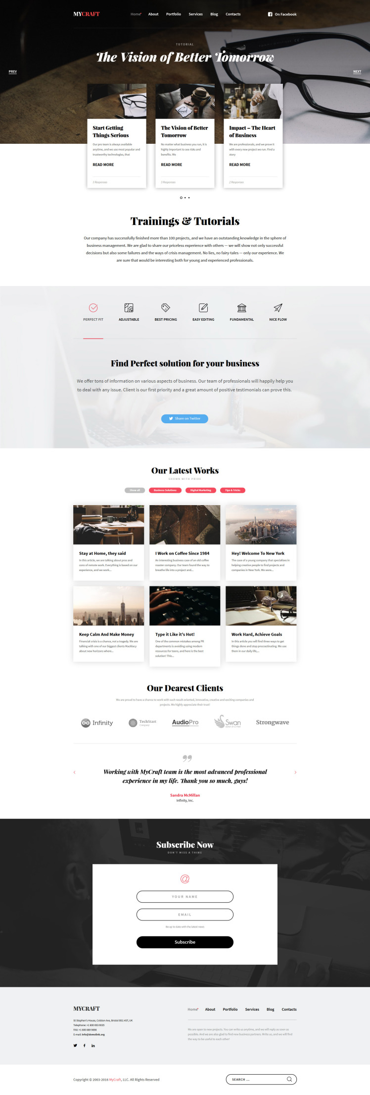 Crafts Responsive WordPress Theme
