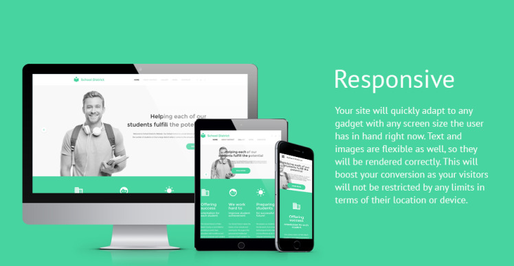 Education Responsive Website Template #58512