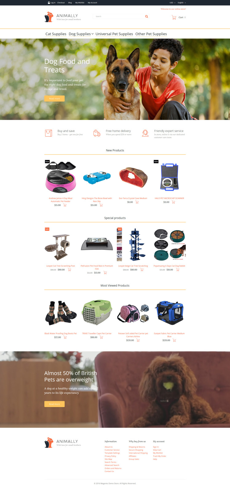 Animally Magento Themes