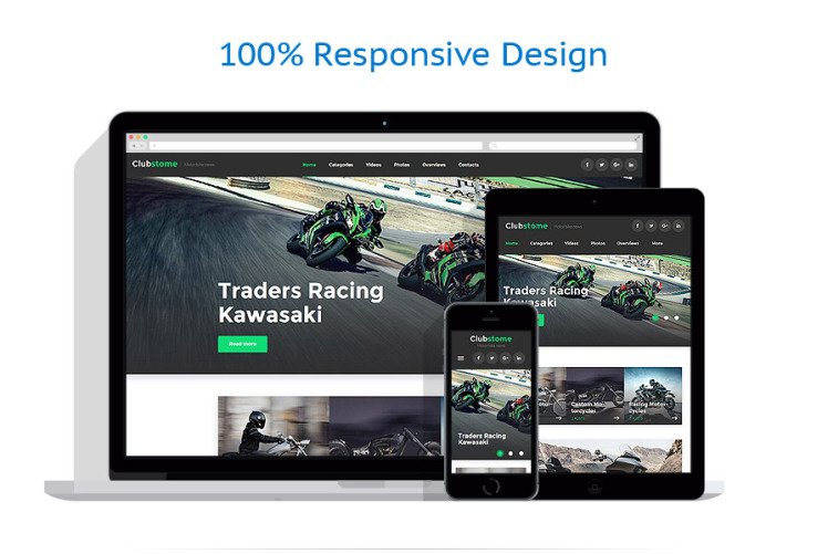 Wordpress Racing Themes Clubstome - Sport Racing WordPress Theme #58571