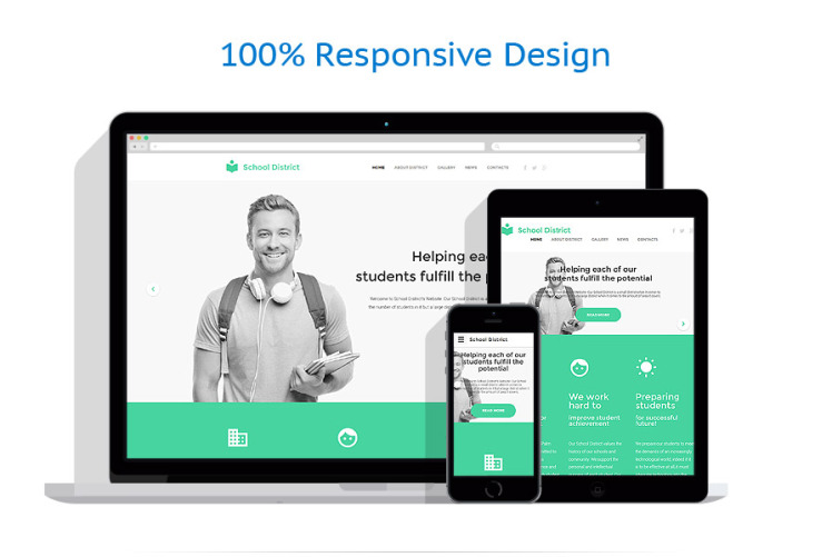 Education Responsive Website Template #58512