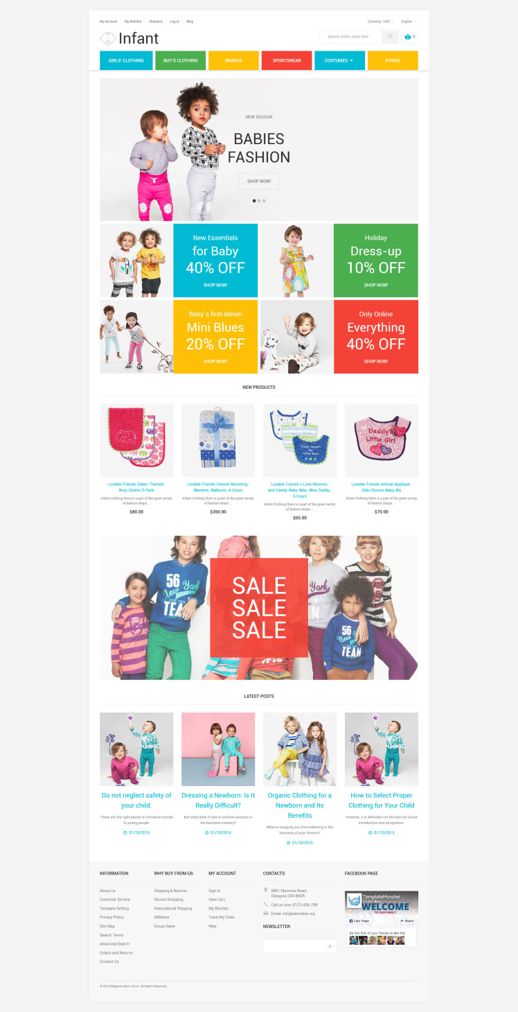 Infant Magento Themes