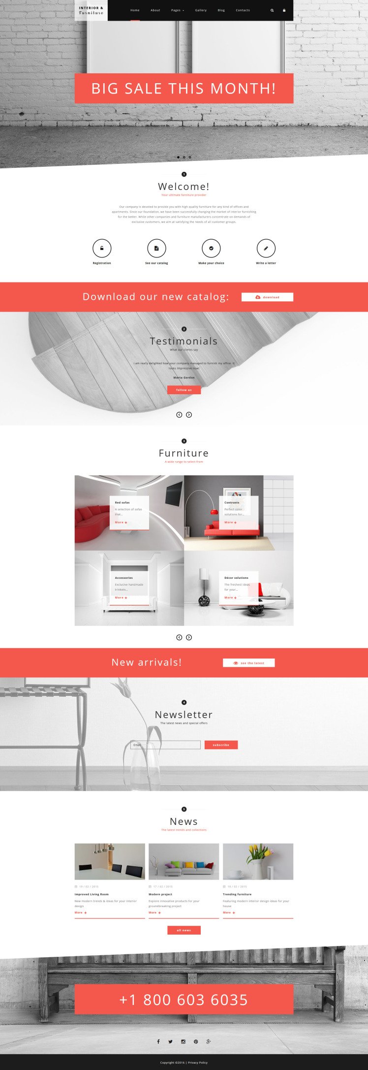 Interior and Furniture Joomla Templates