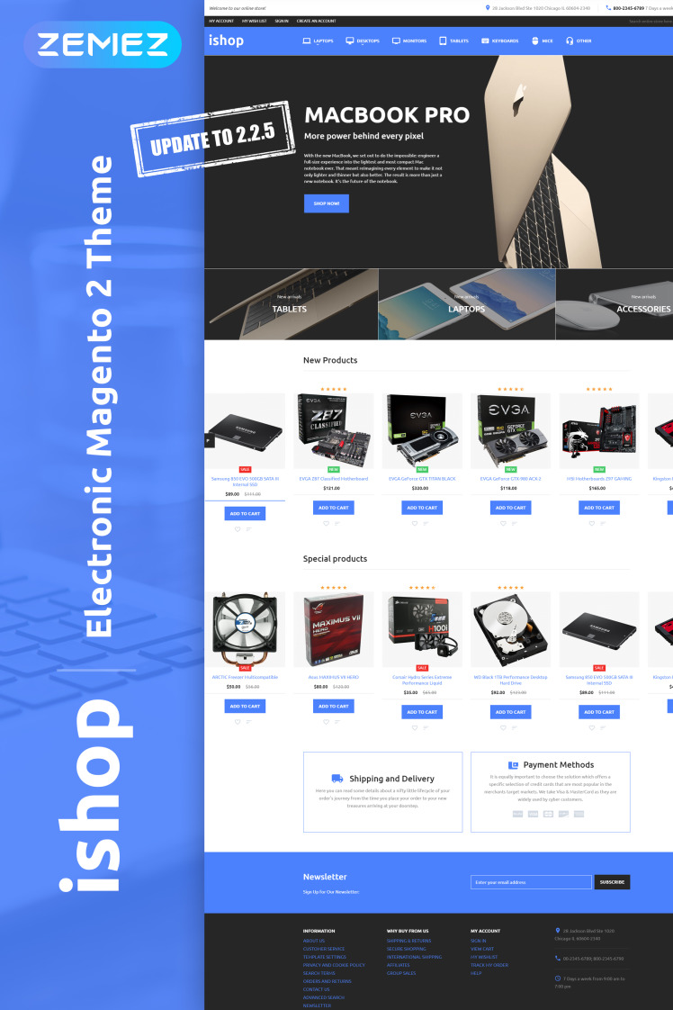 iShop Electronic Magento Themes