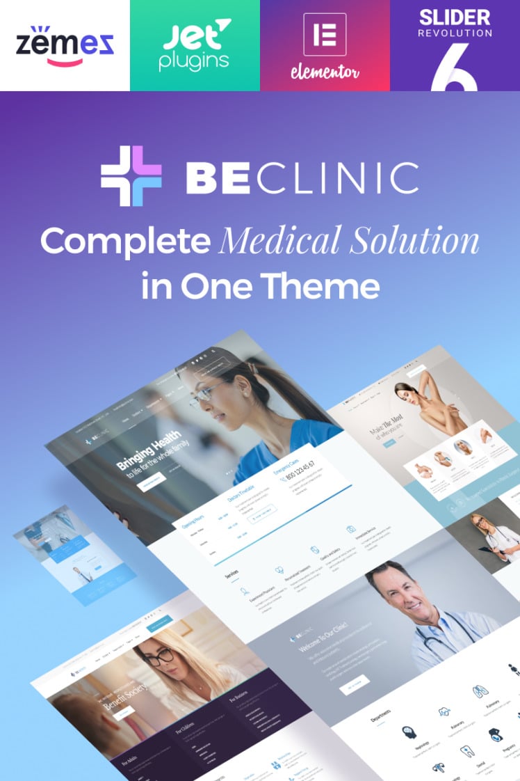 BeClinic Multipurpose Medical WordPress Themes