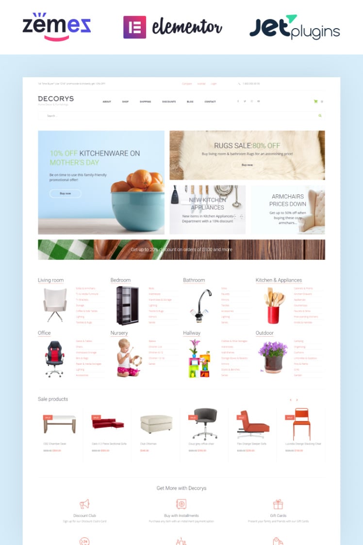 Decorys Light Homemarket WooCommerce Theme