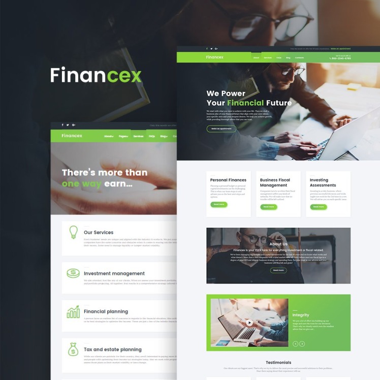 Financex Financial Advisor WordPress Theme