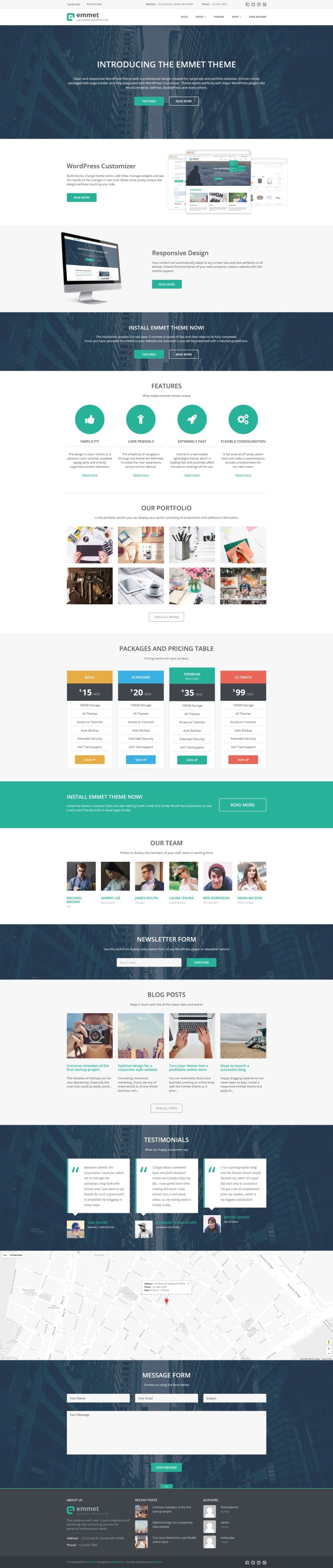 Emmet WordPress Themes