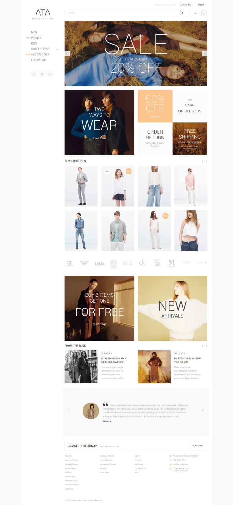 ATA Fashion Magento Themes